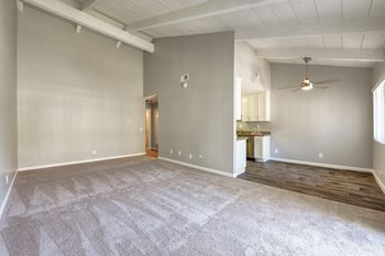 Tall ceilings in living room
